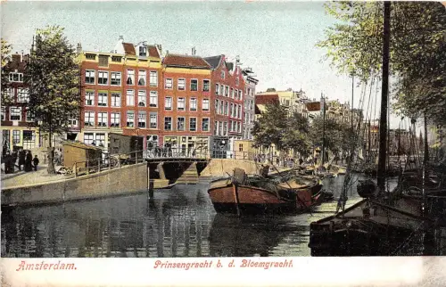 BF35438 amsterdam prinsegracht b d bloemgracht niederlande front/back scan