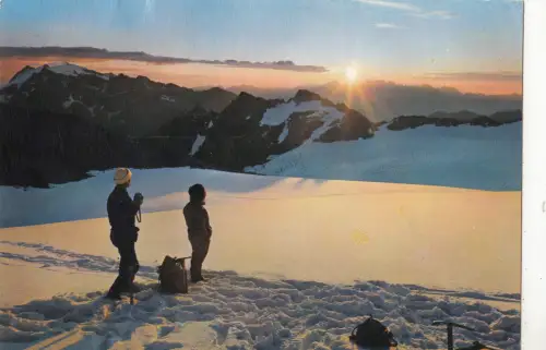 BF23685 aurora boreale sulle alpi italy front/back image