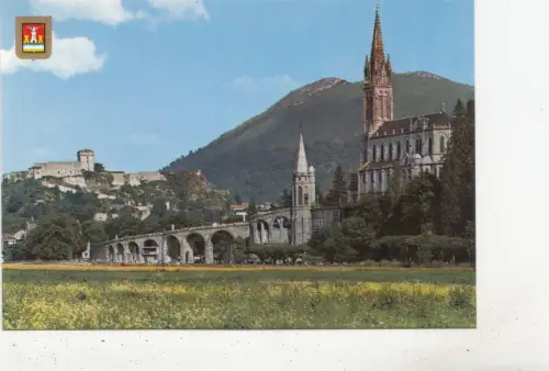 BF28471 lourdes vue generale de la basilique france front/back image