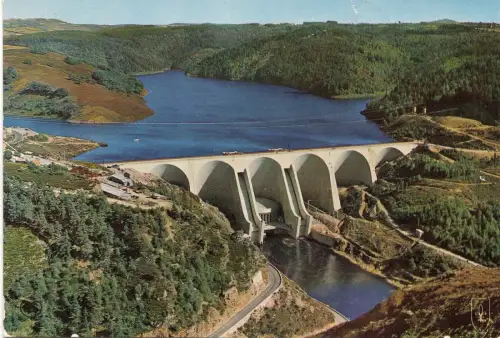 BF14237 barrage de grandval sur la truyere france front/back image