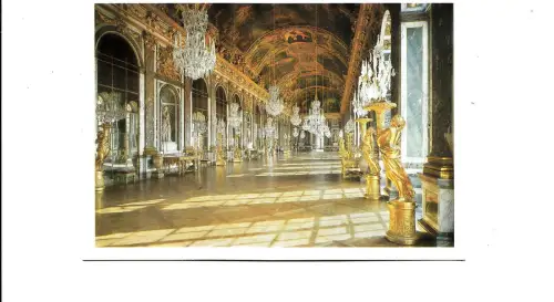 BF12931 la galerie des glaces chateau de versailles france front/back image