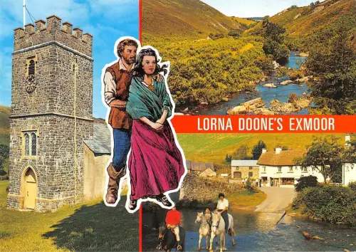 BR75465 Lorna Doones Reiterruder Church Doone Valley Exmoor UK