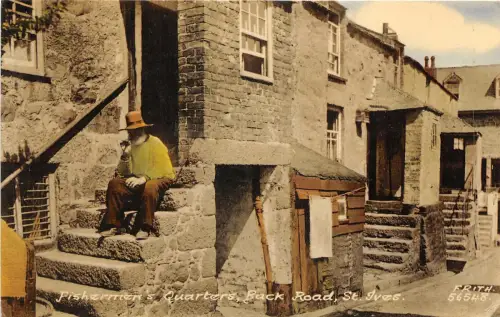 uk51107 fishermans quarter back road st ives uk types folkore