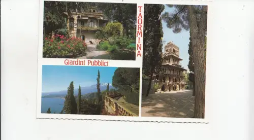 BF23540 taormina giardini pubblici italy front/back image