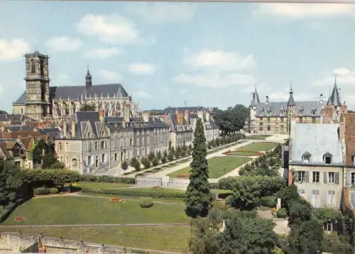 BF13642 nevers la cathedrale et le palais ducal france front/back image