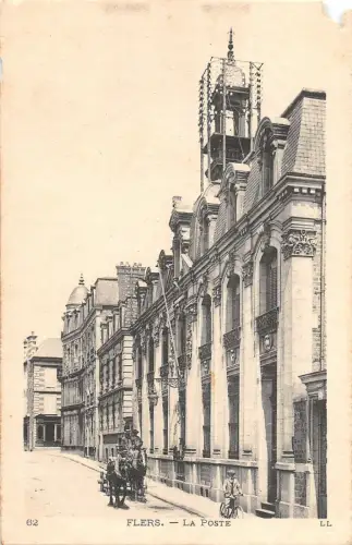 B106683 Frankreich Flers La Poste Pferdekutschenfahrt