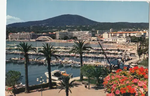 BF22180 sainte maxime var le port et la plage france front/back image
