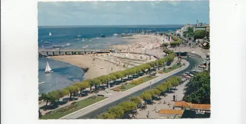 BF19517 arcachon vue generale de la plage france front/back image