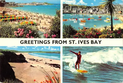 BR92498 Grüße aus St Ives Bay Surf UK