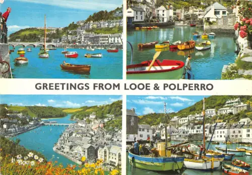 BR82631 Grüße aus Looe und Polperro Schiffsbateaux UK