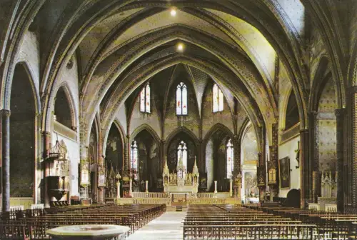 BF25535 mirepoix 09 interieur de la catehrale st maur france front/back image
