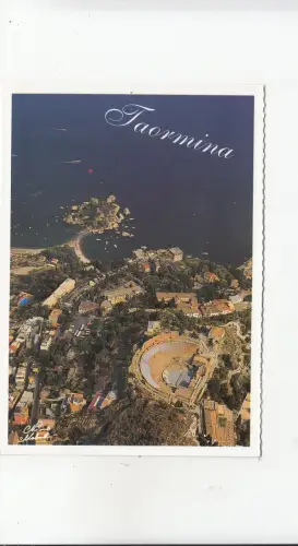 BF23378 veduta aerea taormina italy front/back image