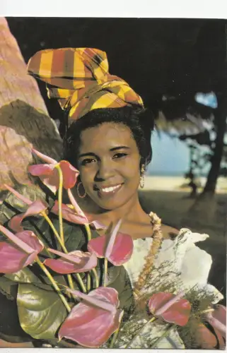 BF18672 Möbel et Anthurien Karaibien Typen Frauen Folklore Vorder-/Rückseite Bild