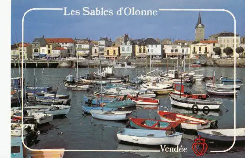 BF13590 les sables d olonne le port france front/back image