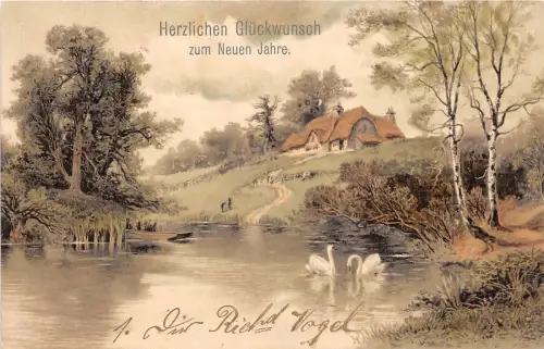 BG3844 Neujahr Neujahr Landschaft Deutschland Grüße