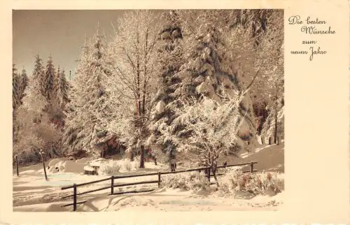 BG4695 Neujahr Neujahr Landschaft Winter Deutschland Grüße