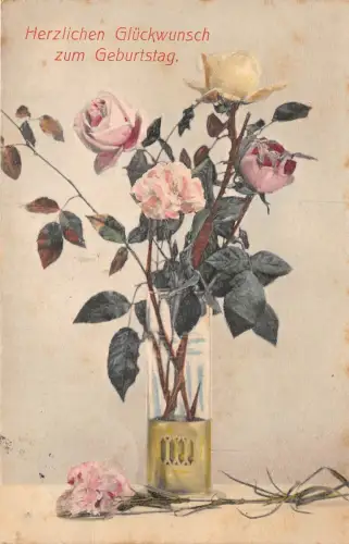 BG4469 Geburtstag Rose Deutschland Grüße