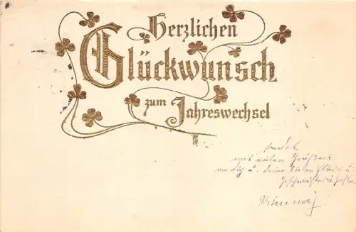 BG4847 Neujahr Neujahr Kleeblatt Deutschland Grüße
