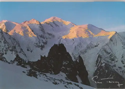 BF24538 mont blanc vu de la gliere france front/back image