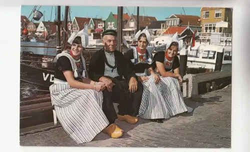 BF26286 Volendam Niederlande Typen Kostüm Folklore Vorder-/Rückseite Bild