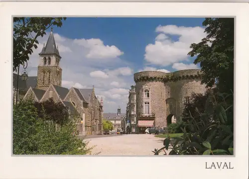 BF15710 laval porte beucheresse et la cathedrale france front/back image