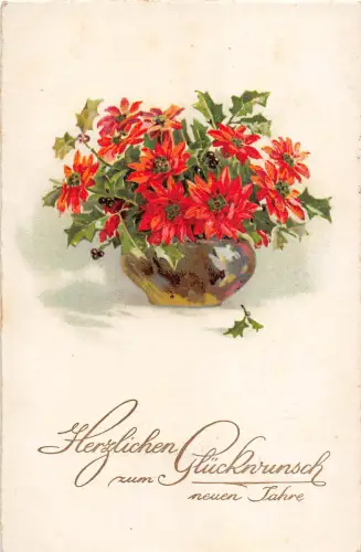 BG4828 neujahr neujahrsblume germany grüße