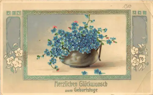 BG4495 Geburtstag Blume Lilie Deutschland Grüße