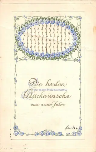 BG4618 neujahr neujahrsblume deutschland grüße