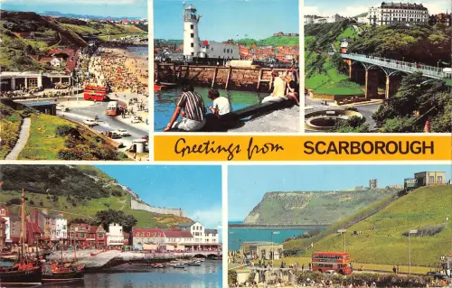 uk7407 greetings from scarborough uk