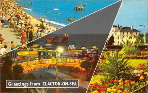 uk8489 greetings from clacton on sea uk