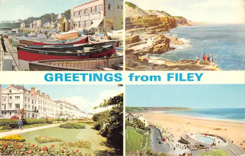 uk8587 greetings from filey uk