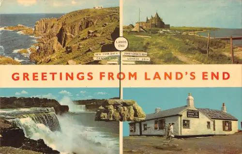 uk8025 greetings from lands end uk