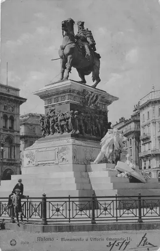 BF34745 milano monumento a vittoria emanuele II italy front/back scan
