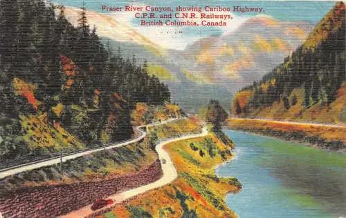 B5070 Fraser River Canyon zeigt Highway B C