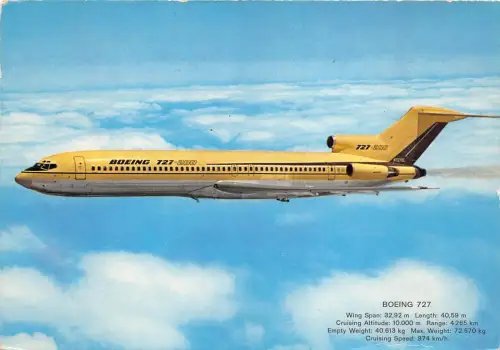 B71529 Boeing 727 Avion Flugzeug Deutschland