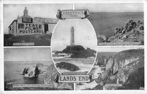 uk25011 greetings from lands end real photo uk