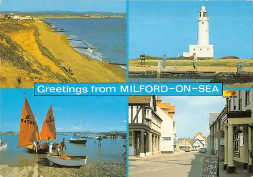 uk34183 greetings from milford on sea uk