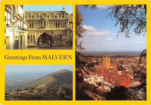 uk34532 greetings from malvern uk
