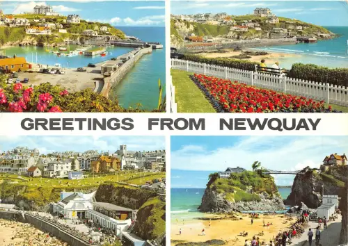 uk44843 greetings from newquay uk