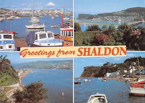 uk34938 greetings from shaldon uk