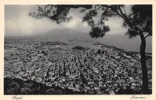 BF34672 napoli panorma italy front/back scan