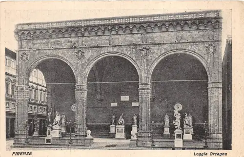 BF34808 firenze loggia orcagna italy front/back scan