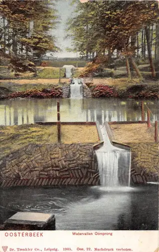 B4014 Netherland Oosterbeek Watervallen Oorsprong 1908 Front/Back Scan