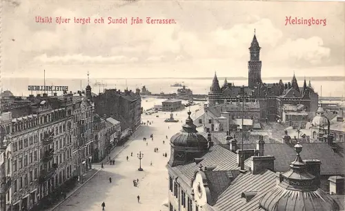 B4850 Auslage für Torgetoch Sundet fran Terrassen Helsingborg Front/Back Scan