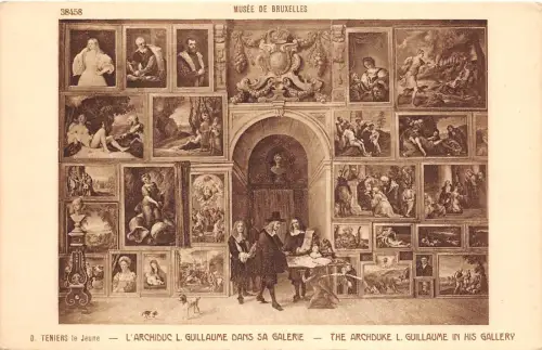 BF35006 teniers le jeune l archiduc l gullaume dans painting art front/back scan