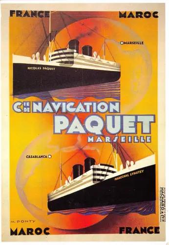 BF37330 france marocco cie de navigation paquet max ponty Boot Schiff Bateaux