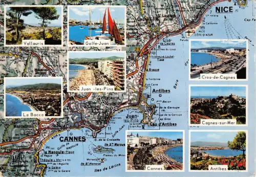 BC60105 Karten Cartes geographiques La Cote d ́Azur