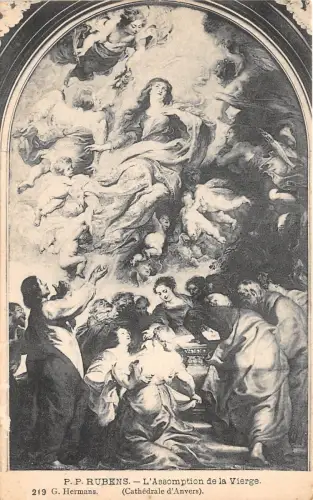 BF34998 rubens l assomptyion de la vierge painting art front/back scan