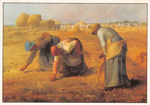 BF35244 les glaneuses millet jean francois ne a gru painting art front/back scan