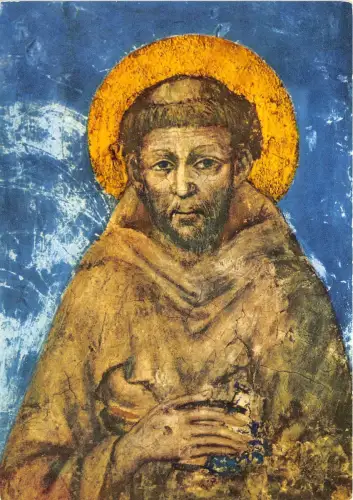 BF35056 basilcia di s francesco s francesco painting art front/back scan